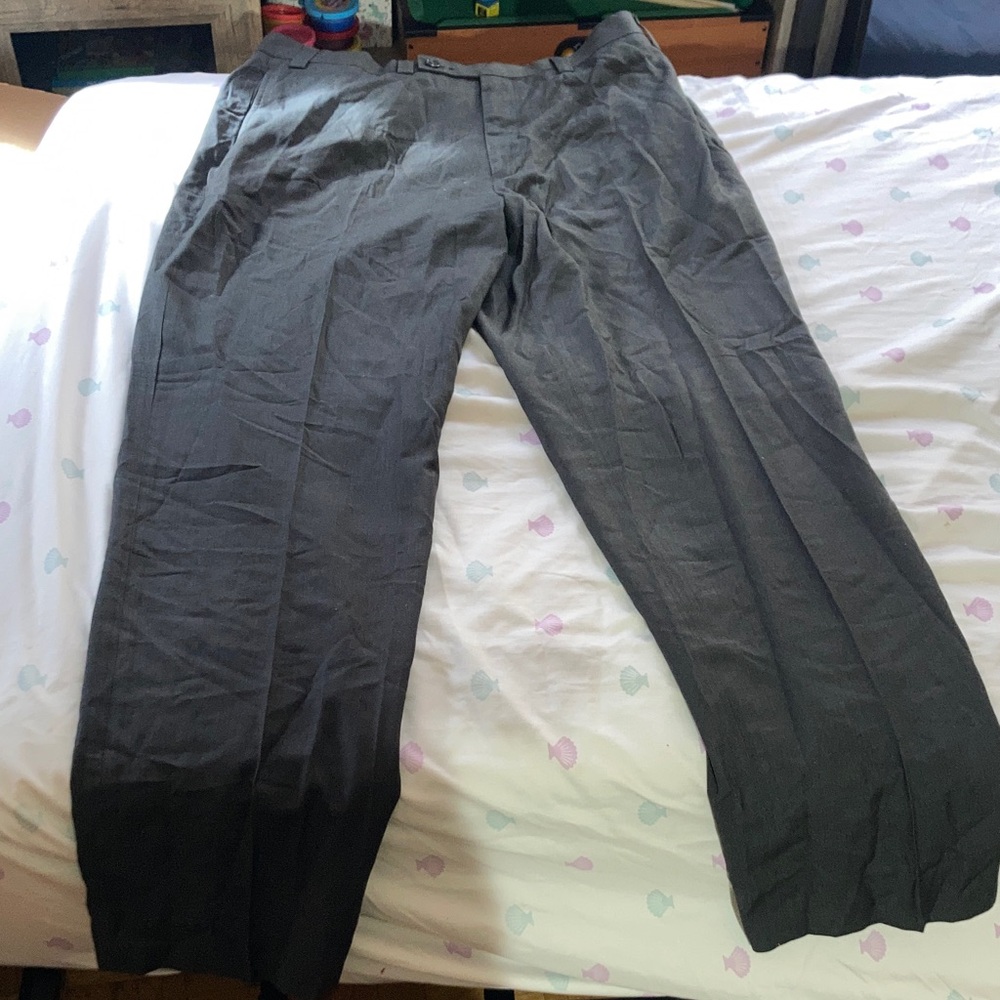 Calvin Klein Elegant Charcoal Dress Pants for Men